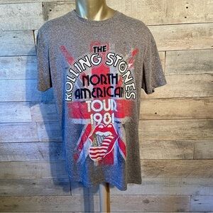 The Rolling  Stones men’s grey t-shirt in size‎ large
